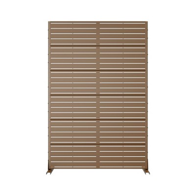 Lirago 72 in Galvanized Fence Panels Outdoor Privacy Screen