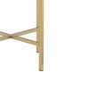 22" Mithea Accent Table Oak Top, Gold Metal Base - Acme Furniture: Round, Cross Bar Design, No Tools Assembly - image 3 of 4