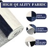 Acekool 5x7 Washable Area Rug, Modern Checkered Plaid, Non-Slip, Stain Resistant Ultra-Thin Low Pile Carpet for Living Room, Bedroom, Grey - 4 of 4