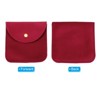 Unique Bargains Portable  Velvet Snap Button Soft Storage Jewelry Pouches 10 Pcs - 3 of 4