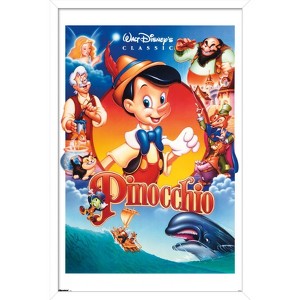 Trends International Disney Pinocchio (1940) - Group One Sheet Framed Wall Poster Prints - 1 of 4