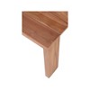 Meridian Furniture,Tulum Natural Teak Outdoor End Table - 4 of 4