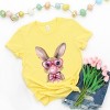 Bunny Sunglasses Bubblegum - Women's Short Sleeve Graphic T-Shirt - 3 of 4
