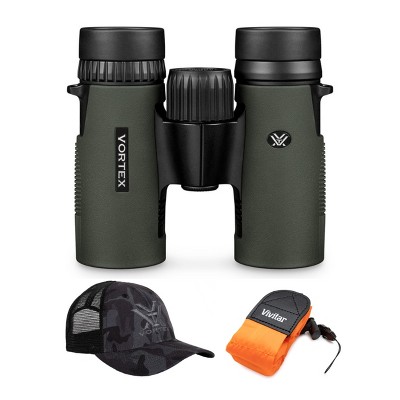Vortex 8x32 Diamondback HD Roof Prism Binoculars w/Floating Strap & Vortex Hat