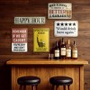 "Would drink here again" Funny Bar Sign or Man Cave Decor | 12x8″ Durable Vintage Metal Beer Signs - 3 of 4