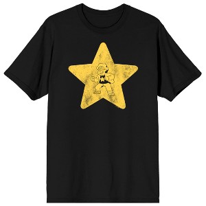 Steven Universe Future Steven Star on Black Short Sleeve Adult T-Shirt - 1 of 3