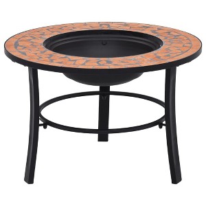 vidaXL Mosaic Fire Pit Terracotta 26.8" Ceramic - 1 of 4