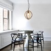 TOBILI Farmhouse Chandelier, Retro Country Dining Room Lamp, Solid Wood Chandelier for Living room, Foyer and Dining room, Bulb Not Included - 2 of 4