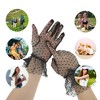 Unique Bargains Women's Lace Sunblock Mittens Black 1 Pair - 4 of 4
