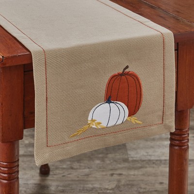 Park Designs Pumpkins Table Runner - 54''L - Beige