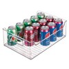 Plastic Stackable Pantry Bin with Handles, Set of 2, Clear, Made in USA - 2 of 4