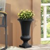 LuxenHome 22.75" H Slim MgO Urn Planter Black - 2 of 4