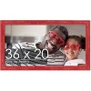 PosterPalooza | Shabby Chic Red Picture Frame - UV Acrylic, Backing Board, Hanging Hardware Included - 2 of 4