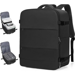 Summit Adventure Airline Approved Travel Backpack for Women & Men   Waterproof Carry-On, Sports & Hiking Daypack (Black) A-black X-Large-Vacuum  : Target