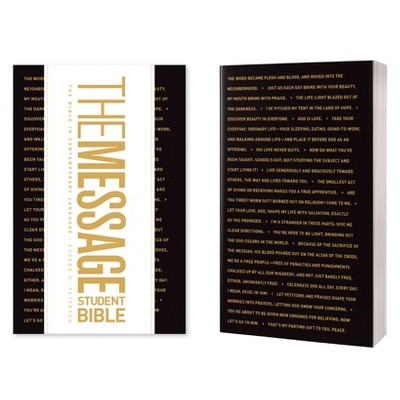 The Message Student Bible (Softcover) - by  Eugene H Peterson (Paperback)