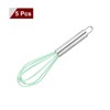 Unique Bargains Silicone Stainless Steel Non-Stick Coated Heat-Resistant Whisk 5 Pcs - 3 of 4