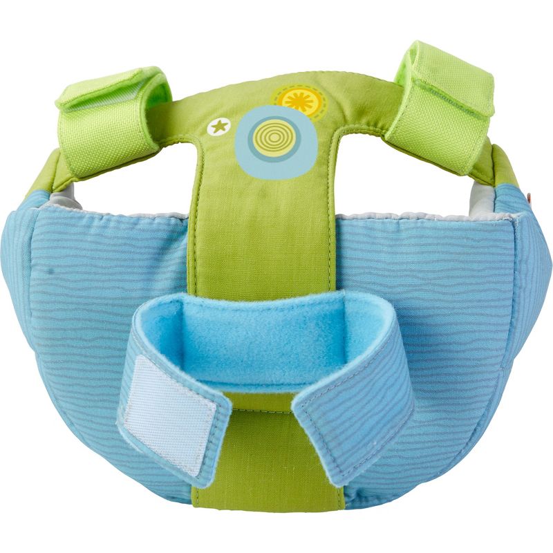 HABA Soft Doll's Bike Seat Blue & Green - Attaches to Handlebars with Hook & Loop Attachment (Scooters Trikes & Bicycles), 2 of 11