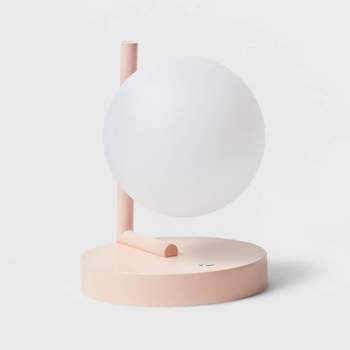 Round Bulb Nightlight with Switch Pink - Pillowfort™