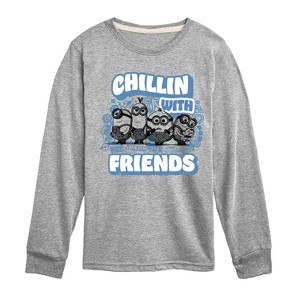 Boys' - Despicable Me Minions - Chillin' with Friends Long Sleeve Graphic T-Shirt - 1 of 4