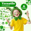4E's Novelty 72 Pack Shamrock Tattoos Pre-Cut St. Patrick's Day Party Favors for Kids Bulk Gifts Accessories - 3 of 4