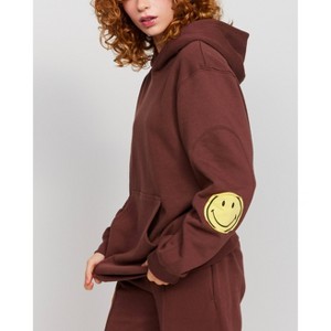 Samii Ryan | Smiley Oversized Hoodie , Brown - 1 of 1
