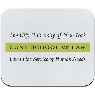 CUNY School of Law Primary Logo Low Profile Thin Mouse Pad