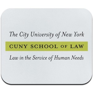 CUNY School of Law Primary Logo Low Profile Thin Mouse Pad - 1 of 2