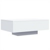 vidaXL Coffee Table with LED Lights White 33.5 in.x21.7 in.x12.2 in. - 3 of 4