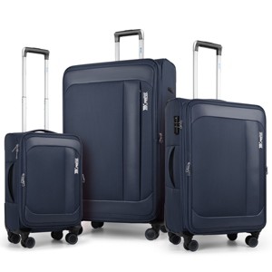 New York Xpress Soft Expandable Luggage Sets with TSA Lock, Lightweight Spinning Wheels 20" 26" 30" - 1 of 4