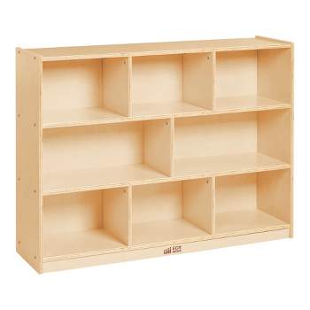 ECR4Kids 8-Compartment Mobile Storage Cabinet, 36in, Classroom Furniture