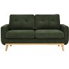NicBex Modern Tufted Upholstered Loveseat Sofa Couch with Wooden Legs,2-Seat Lounge Sofa for Living Room,Apartment - 2 of 4