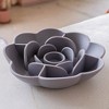 Dexypaws: Flower Slow Feeder - Grey - Dog & Pet Mealtime Accessory For 8" bowls - 2 of 4