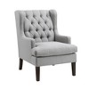 Upholstery Button-Tufted Accent Chair with Foam Cushion, Attached Cushions and Removable Cover - 3 of 4