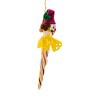 Italian Ornaments 8.5 Inch Purple & Yellow Icicle Clown Face Circus Italian Christmas Ornament Tree Ornaments - 4 of 4