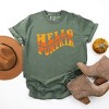 Simply Sage Market Women's Hello Pumpkin Wavy  Short Sleeve Garment Dyed Tee - 2 of 2