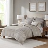Gracie Mills Leonor Grandeur Essence 8-Piece Oversized Jacquard Comforter Ensemble with Euro Shams and Throw Pillows - 2 of 4
