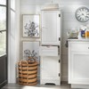 Brighton Kitchen Storage Pantry Cabinet White - Buylateral: Traditional Style, Laminated MDF, 2 Fixed Shelves - 4 of 4