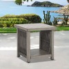 Cesicia 19.5'' x 19.5'' x 20'' in Gray Aluminum square Sofa Side Table For Living Room, Bedroom, Office - 3 of 4