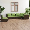 vidaXL Garden Lounge Set Brown PE Rattan Large Modular - 2 of 4