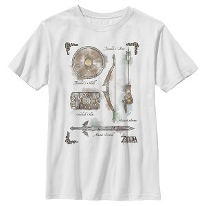 Boy's Nintendo Zelda Quest Gear Array T-Shirt - 1 of 4