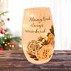 Stony Creek 5.25 In Always Loved Always Remembered Pre-Lit Small Vase Lighted Glass Accent , Bereavement Loss Bereavement Electric Plug-In (1PC) - 2 of 4