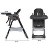 Lycvki Adjustable Baby High Chair 0-6 Years with Safety Belt and Lockable Wheels - 2 of 4