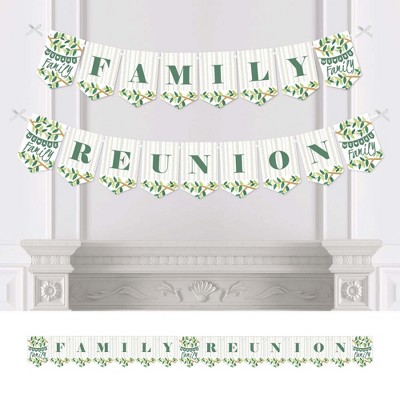 Big Dot of Happiness Family Tree Reunion - Family Gathering Party Bunting Banner - Party Decorations - Family Reunion