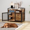 Indoor Dog Crate Furniture with Storage Shelf & Anti-Chew Design - Kennel for Small to Large Dogs - 3 of 4
