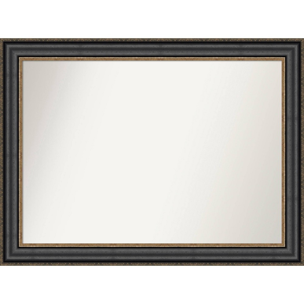 Photos - Wall Mirror 44" x 33" Non-Beveled Thomas Black Bronze  - Amanti Art