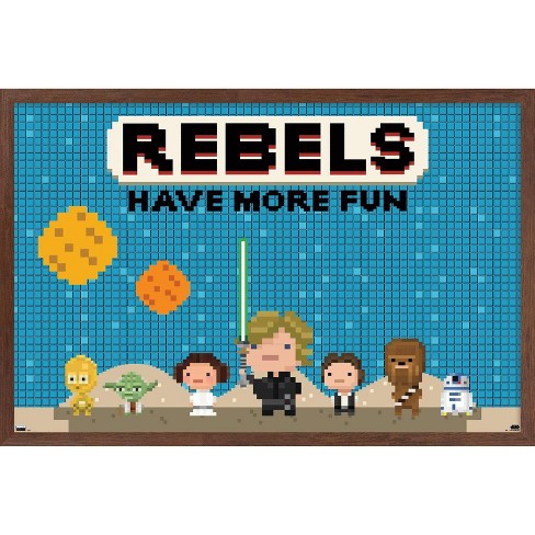 Trends International Star Wars: 8-Bit - Rebels Framed Wall Poster Prints - image 1 of 4