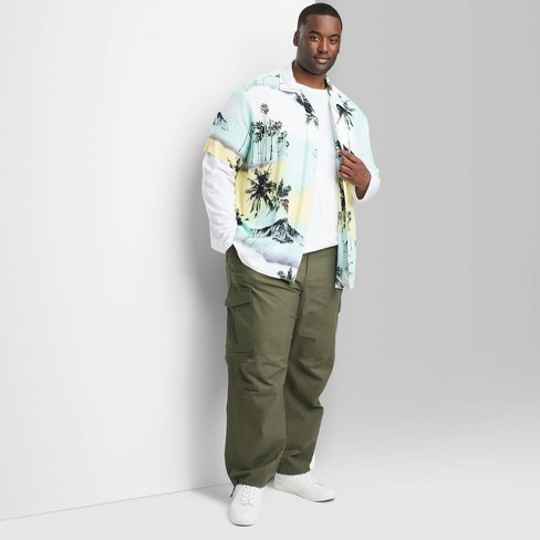 Large Pocket Drawstring Cargo Pants - AIR SPACE