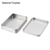 Unique Bargains Home Tinplate Sturdy Durable Portable Storage Box with Lids Silver Tone - 3 of 3