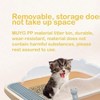 HTUTWOO Open Cat Litter Box ,Heightening Anti-Splashing Cats Litter Pan, With Litter Sifting Scoop, Semi-Enclosed Removable Kittens Litter For Boxes - 4 of 4