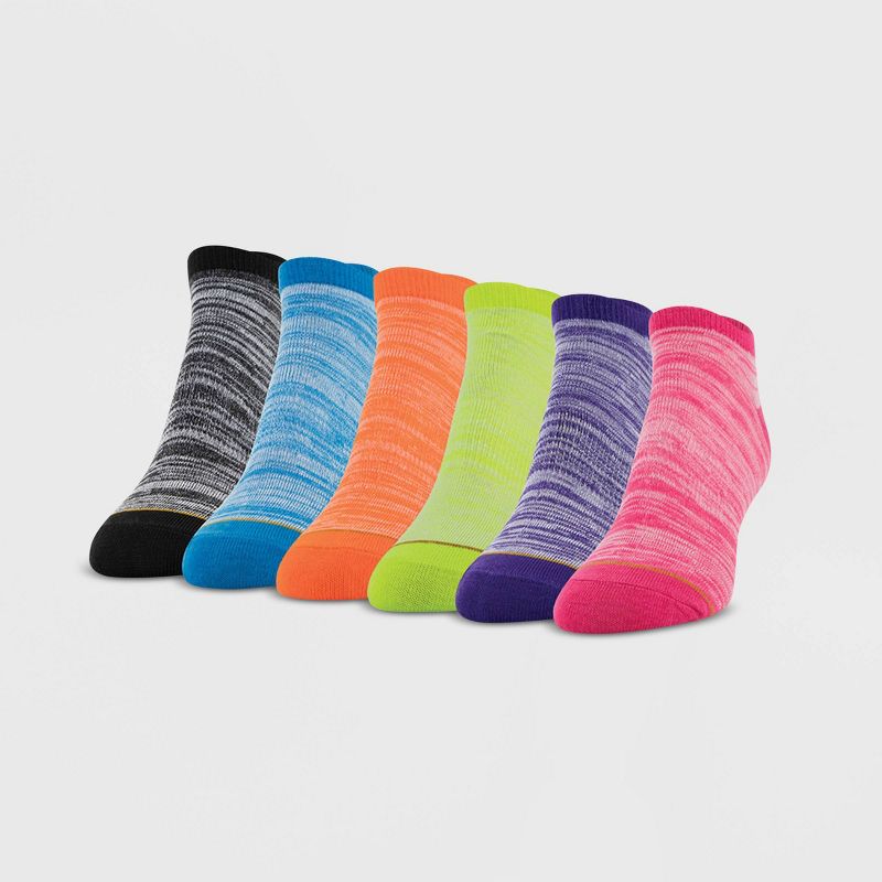 All Pro Women&#39;s Lightweight 6pk No Show Athletic Socks - Assorted Colors 4-10, 1 of 7
